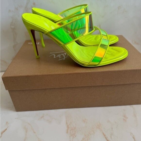 CHRISTIAN LOUBOUTINJust Loubi Mule Heels - Picture 1 of 6